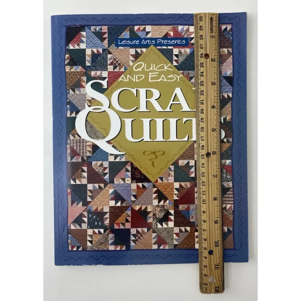 Leisure Arts QUICK AND EASY SCRAP QUILTS Quilt Pattern Booklet